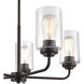Moven 5 Light 23 inch Rubbed Bronze Chandelier Ceiling Light